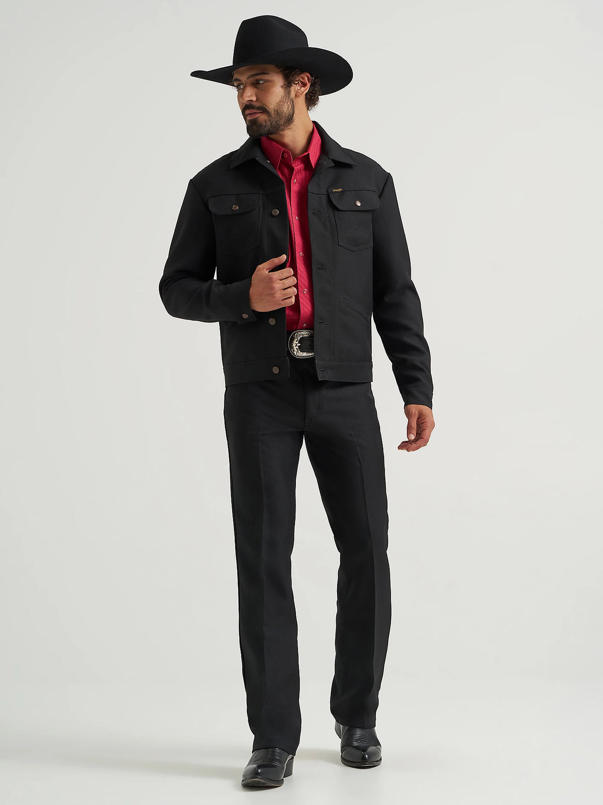 Wrangler Men's Wrancher Dress Jean in Black