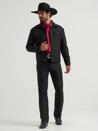 Wrangler Men's Wrancher Dress Jean in Black