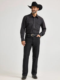 Wrangler Men's Wrancher Dress Jean in Black