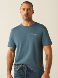 Ariat Men's Southwest Hexa Deca T-Shirt in Lagoon Green