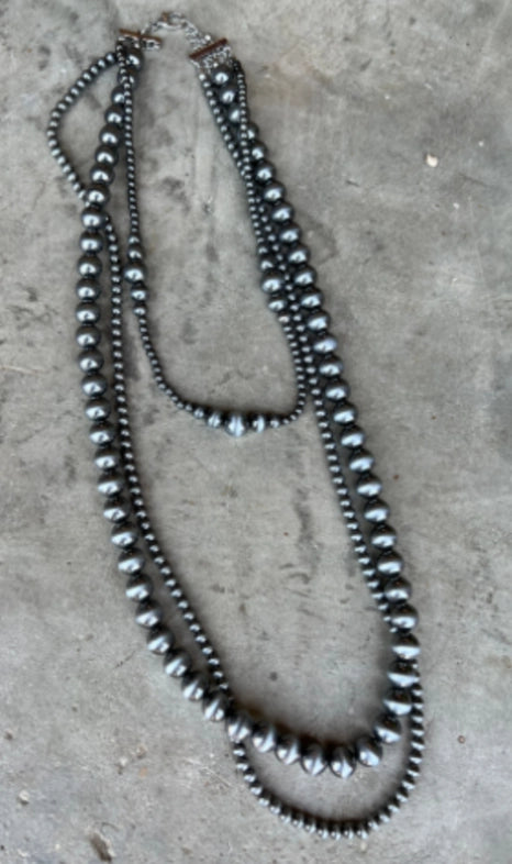 Navajo Pearl Layered Necklace Branded Country Wear