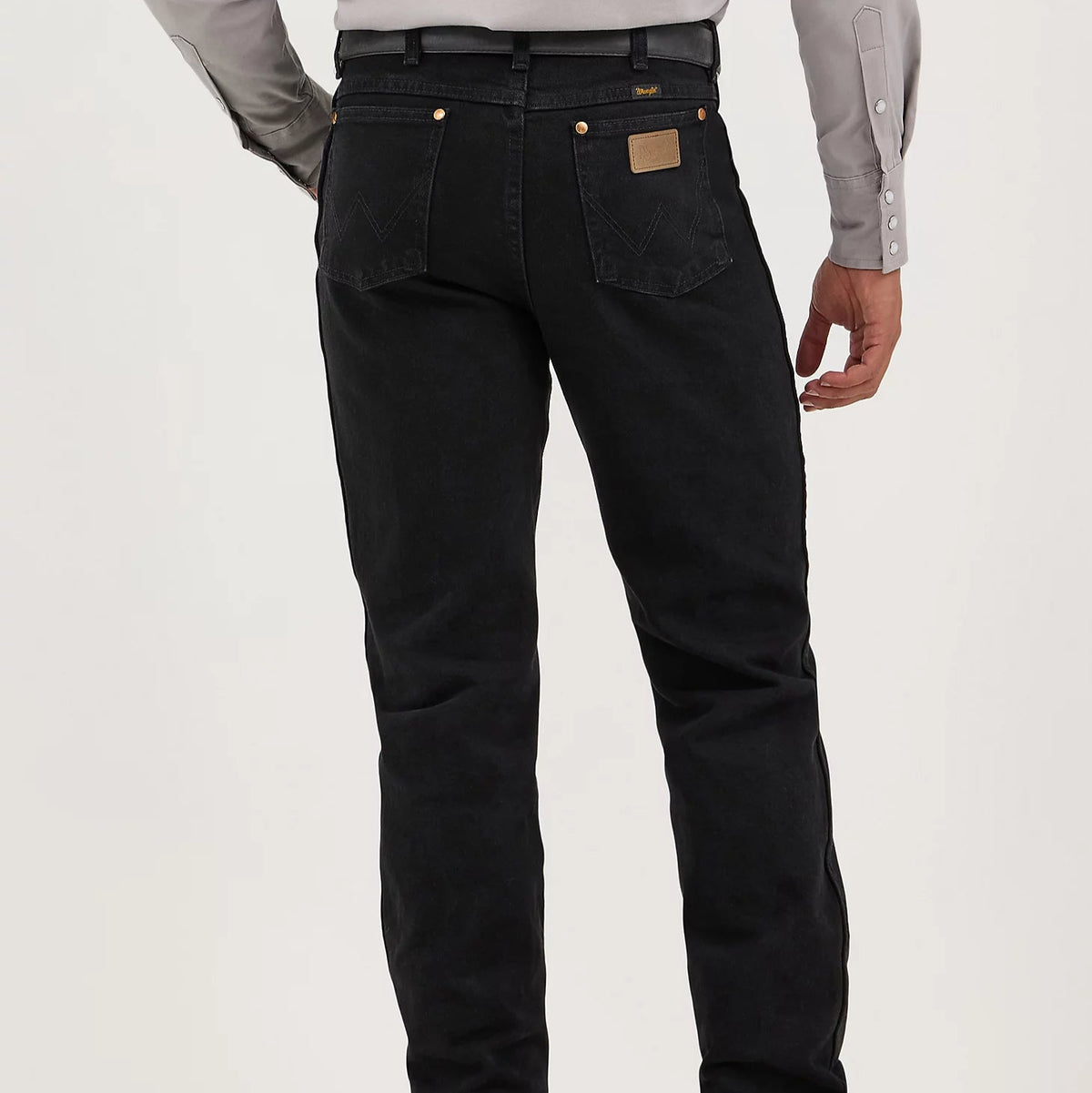 Wrangler Men's Cowboy Cut Slim Fit Jean in Shadow Black