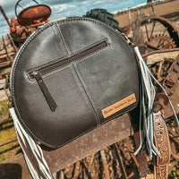 The Bucking Leather Tooled Canteen Purse