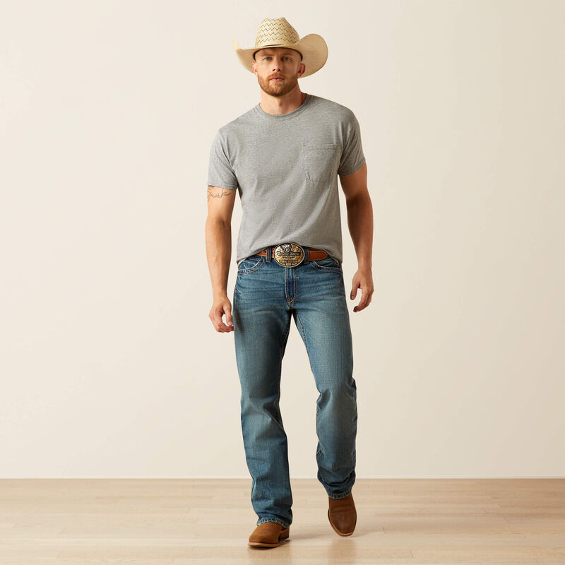 Ariat Men's M4 Relaxed Boot Cut Jeans in Scoundrel