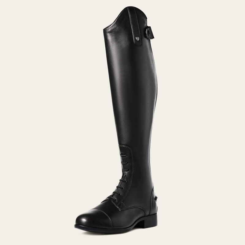 Ariat Women's Heritage Contour II Field Zip Tall Riding Boot in Black