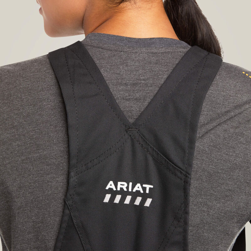 Ariat Women's Black Rebar DuraCanvas Stretch Insulated Bib