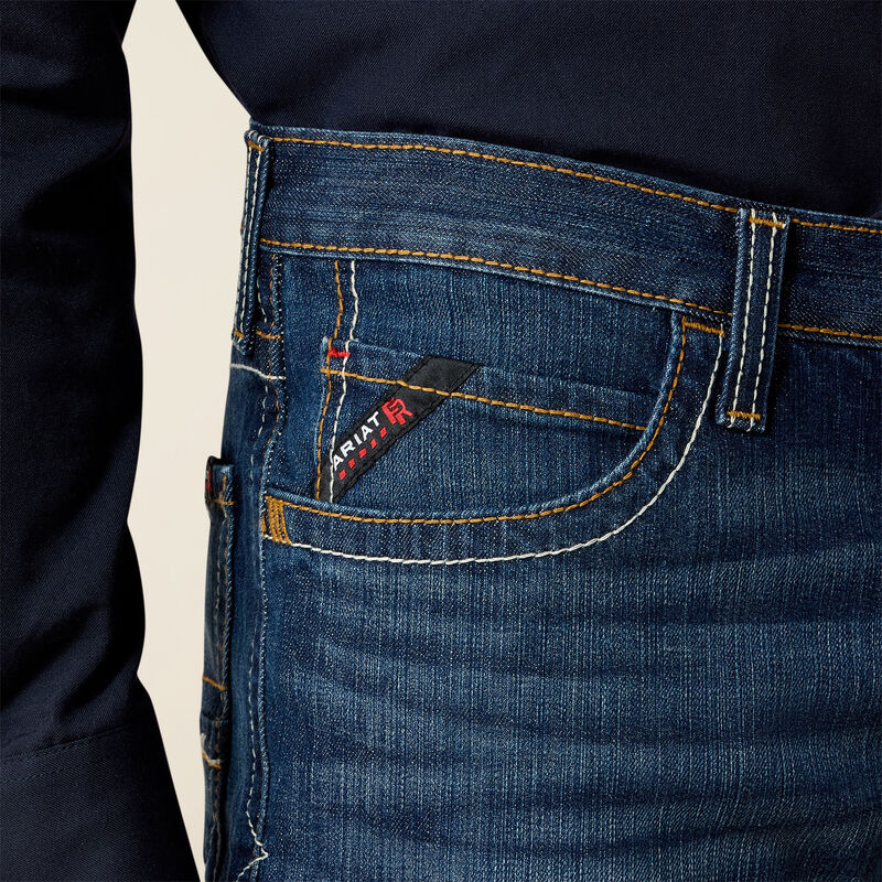 Ariat Men's FR M4 Relaxed DuraStretch Stillwell Boot Cut Jean in Calder