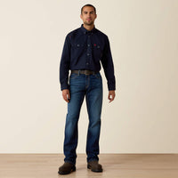 Ariat Men's FR M4 Relaxed DuraStretch Stillwell Boot Cut Jean in Calder
