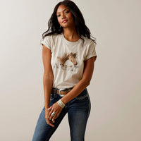 Ariat Women's Caballo Oatmeal Heather Graphic Tee