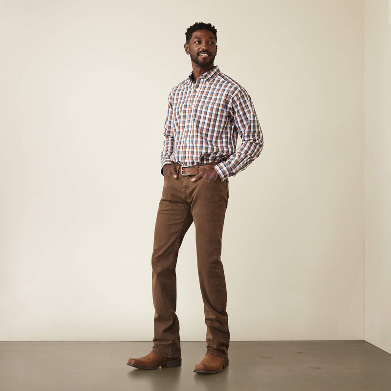 Ariat Men's M7 Slim Grizzly Straight Leg Jean in Peat