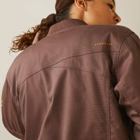Ariat Women's Peppercorn Rebar DuraCanvas Stretch Bomber Jacket
