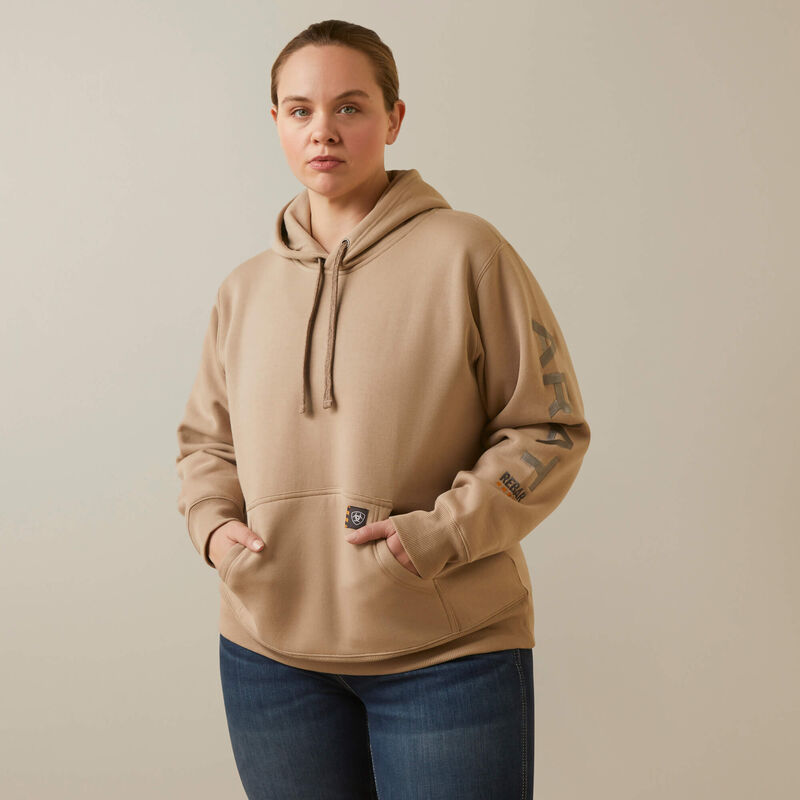 Ariat Women's Rebar Graphic Hoodie in String Alloy (Available in Regular &  Plus Sizes)