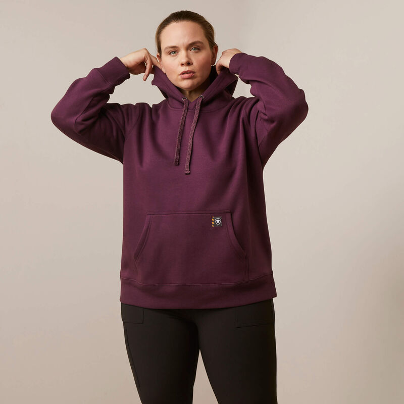 Ariat Women's Rebar Graphic Hoodie in Potent Purple Peppercorn (Available  in Regular & Plus Sizes)