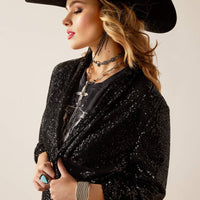 Ariat Women's Black Sequin Blazer