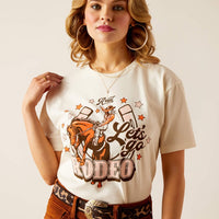 Ariat Women's Let's Rodeo T-Shirt in Off White