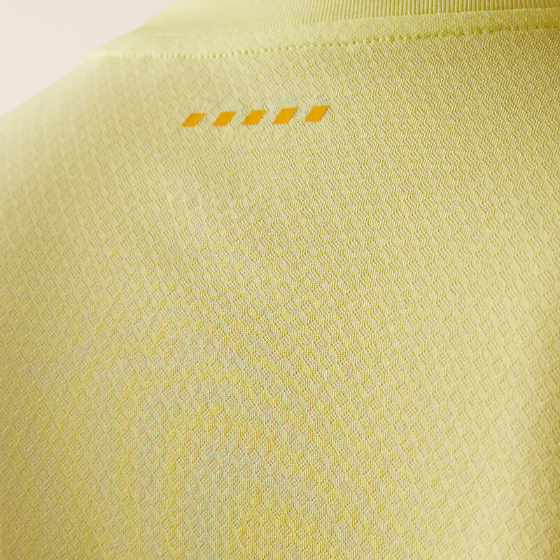 Ariat Men's Rebar L/S Heat Fighter Staple T-Shirt in Lime Sherbert