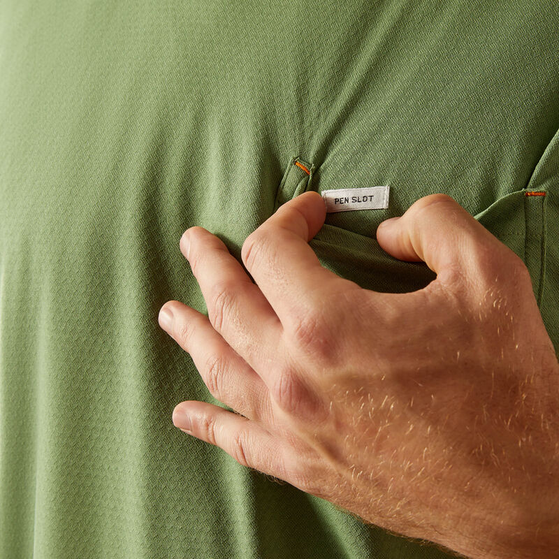 Ariat Men's Rebar Heat Fighter Staple T-Shirt in Loden Frost