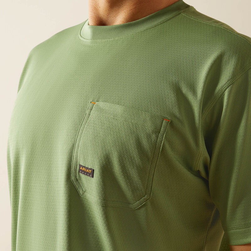 Ariat Men's Rebar Heat Fighter Staple T-Shirt in Loden Frost