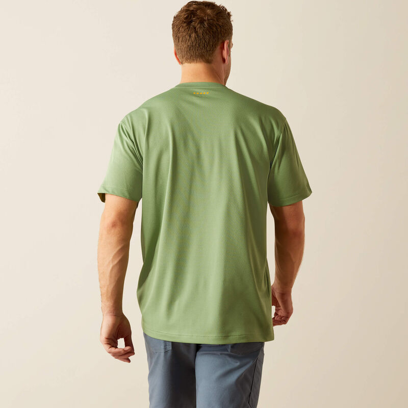 Ariat Men's Rebar Heat Fighter Staple T-Shirt in Loden Frost