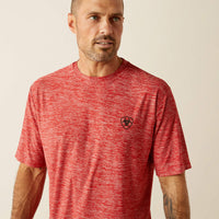 Ariat Men's Thematic Logo Charger T-Shirt in Haute Red