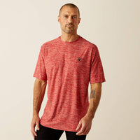Ariat Men's Thematic Logo Charger T-Shirt in Haute Red