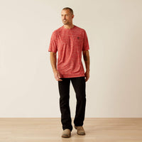 Ariat Men's Thematic Logo Charger T-Shirt in Haute Red