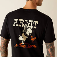 Ariat Men's Bull Riding Graphic T-Shirt in Black
