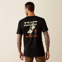 Ariat Men's Bull Riding Graphic T-Shirt in Black