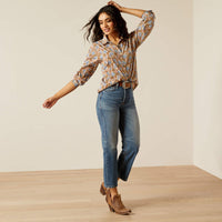 Ariat Women's Homestyle L/S Western Button Down Shirt in Prairie Floral