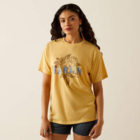 Ariat Women's Darlin' Rose Boyfriend Fit T-Shirt in Rattan