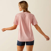 Ariat Women's Howdy Boyfriend Fit T-Shirt in Pink