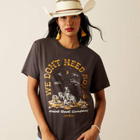 Ariat Women's No Roads Graphic T-Shirt in Vintage Black