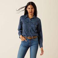 Ariat Women's L/S VentTEK Stretch Western Button Down Shirt in Foulard
