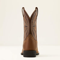 Ariat Kid's Ruidoso Western Boot in Pearl/Chocolate Brown