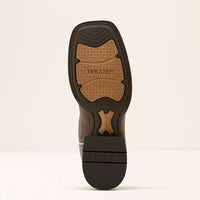 Ariat Women's Showdown Western Boot in Espresso/Textured Blue