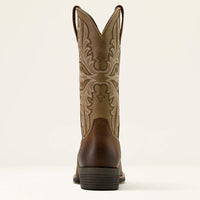 Ariat Men's Hustler Cowboy Boot in Earth/ Brown Bomber