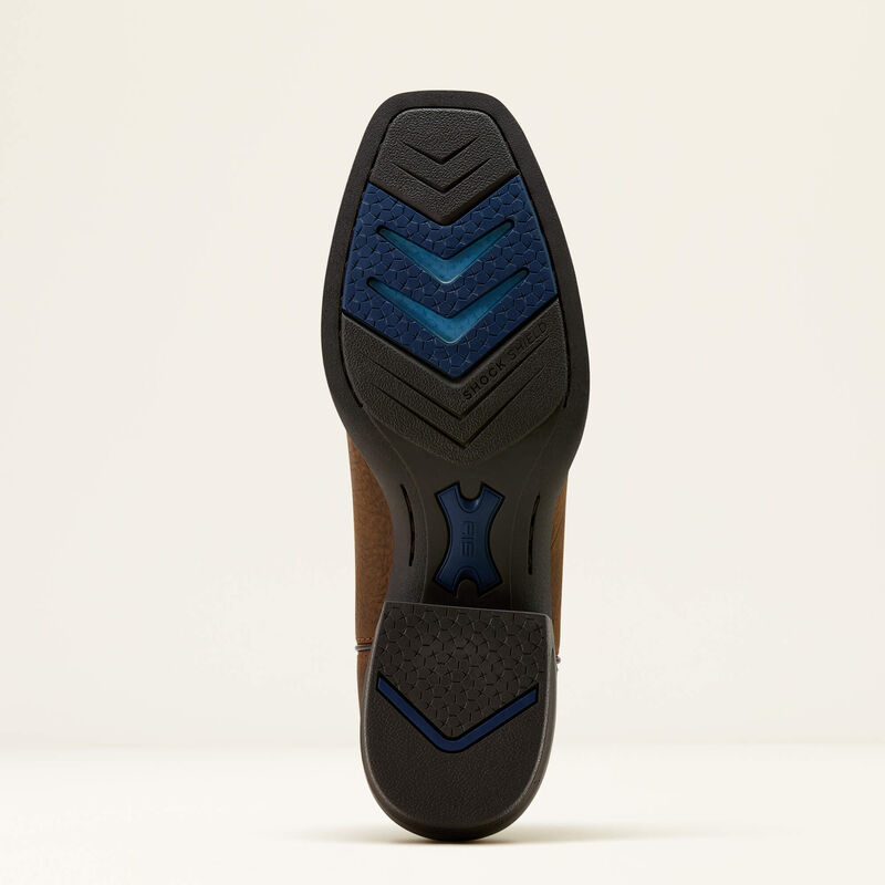 Ariat Men's Hustler Cowboy Boot in Earth/ Brown Bomber