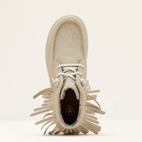 Ariat Women's Hilo High Top Fringe Shoe in Sand Suede