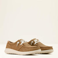 Ariat Women's Hilo Casual Shoe in Tan Woven Emboss