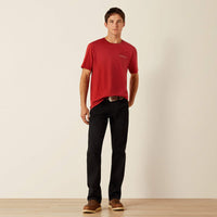 Ariat Men's Patriot Buffalo Coin T-Shirt in Brick Red