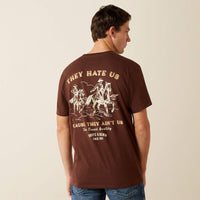 Ariat Men's 'They Ain't Us' T-Shirt in Deep Mahogany