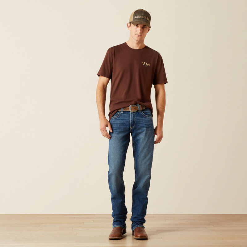 Ariat Men's 'They Ain't Us' T-Shirt in Deep Mahogany