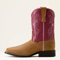 Ariat Kid's Tombstone Western Boot in Cottage & Rosebud