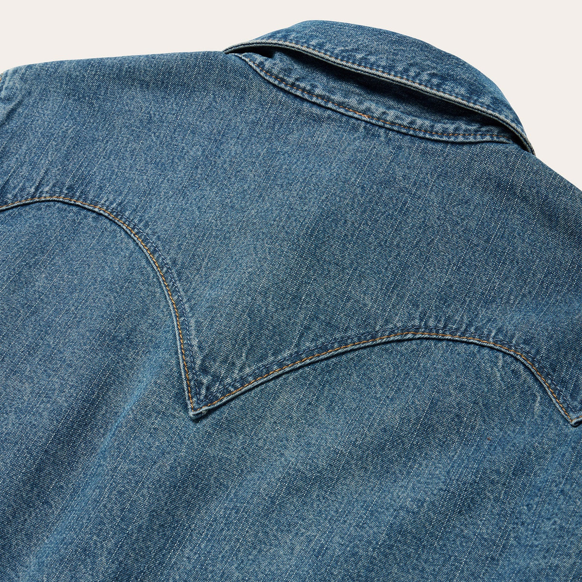 Stetson Women's L/S Chocolate Snap Western Denim Shirt in Medium Wash