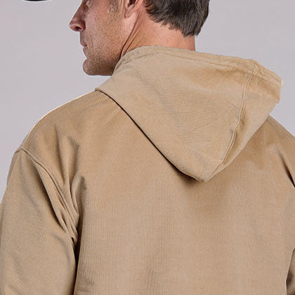 Stetson Unisex Embroidered Block Letter Hoodie in Khaki