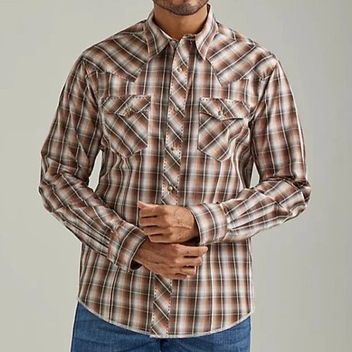 Wrangler western 2025 fashion snap shirt