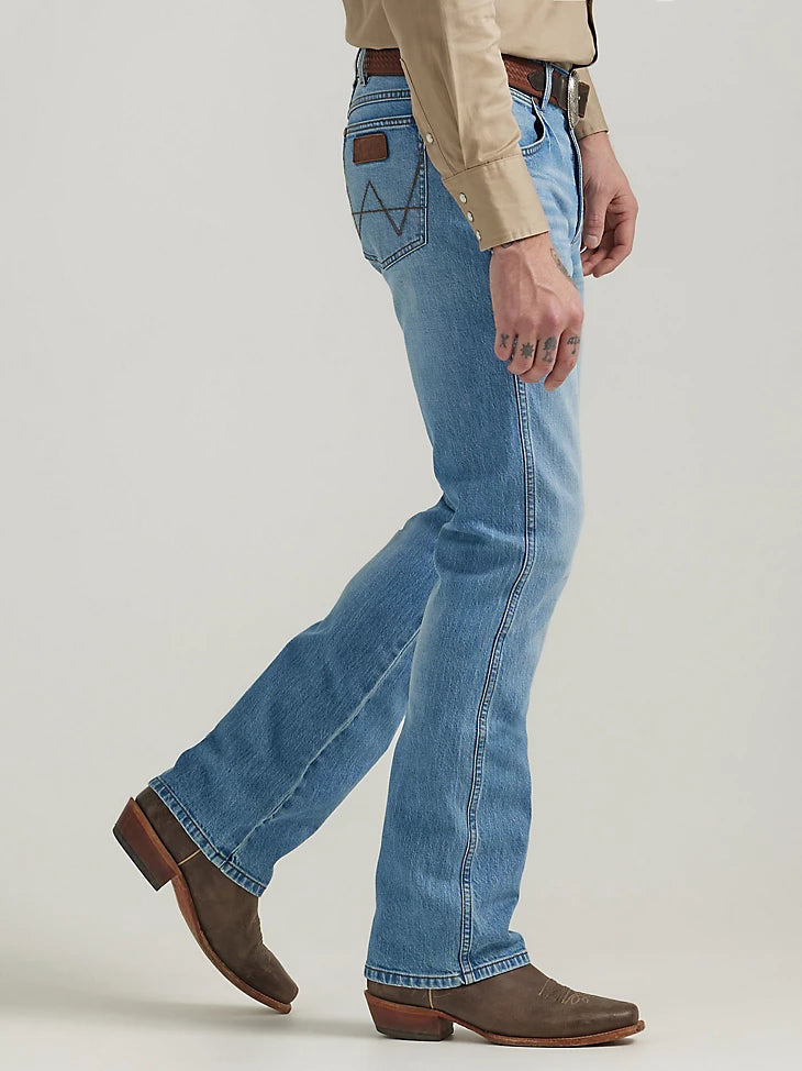 Men's Light Wash Slim Straight Jeans, Men's Bottoms