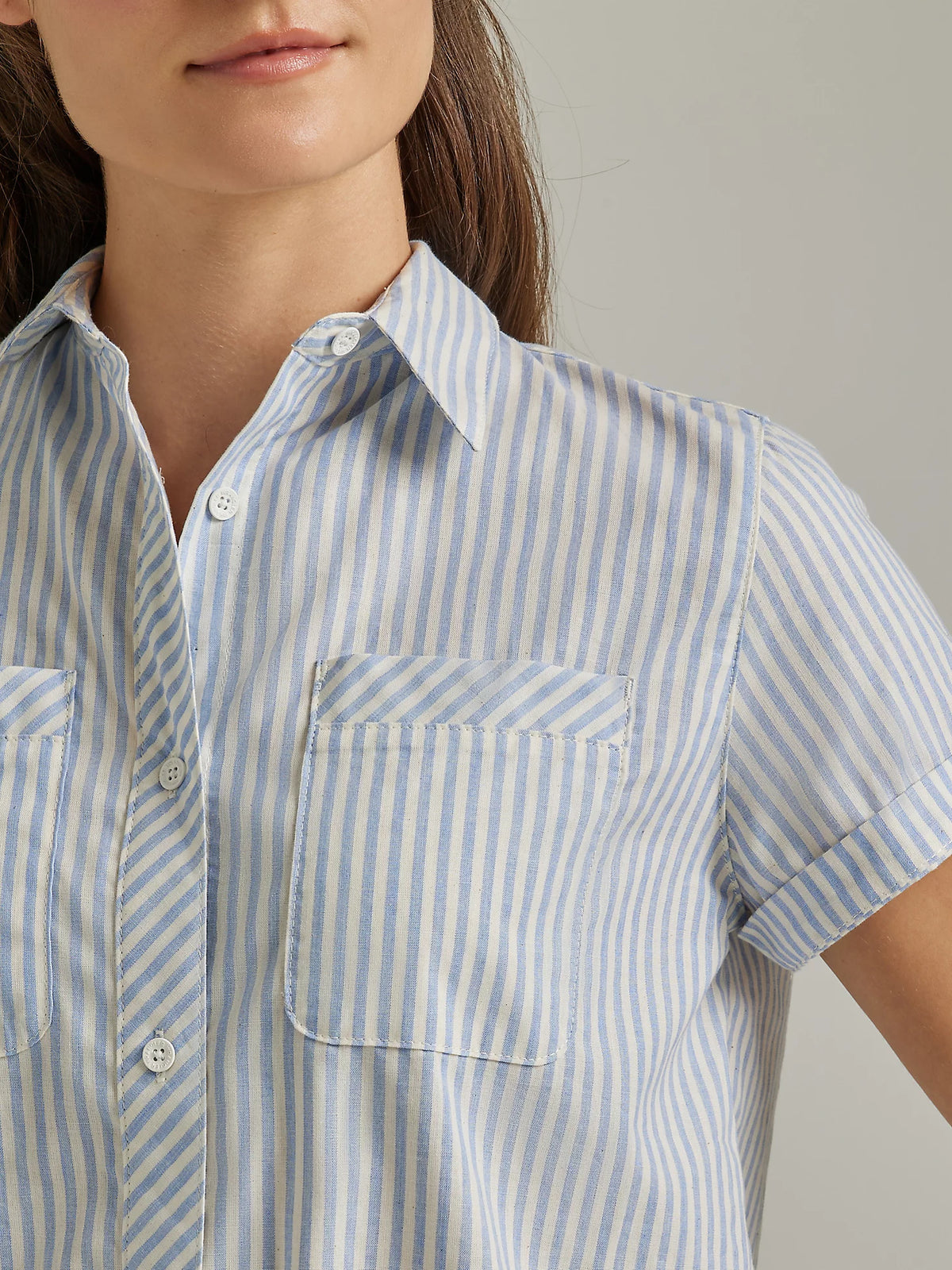 Wrangler ATG Women's Breeze Stripe Short Sleeve Shirt
