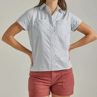 Wrangler ATG Women's Breeze Stripe Short Sleeve Shirt