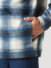 Wrangler Men's Quilt Lined Flannel Shirt Jacket